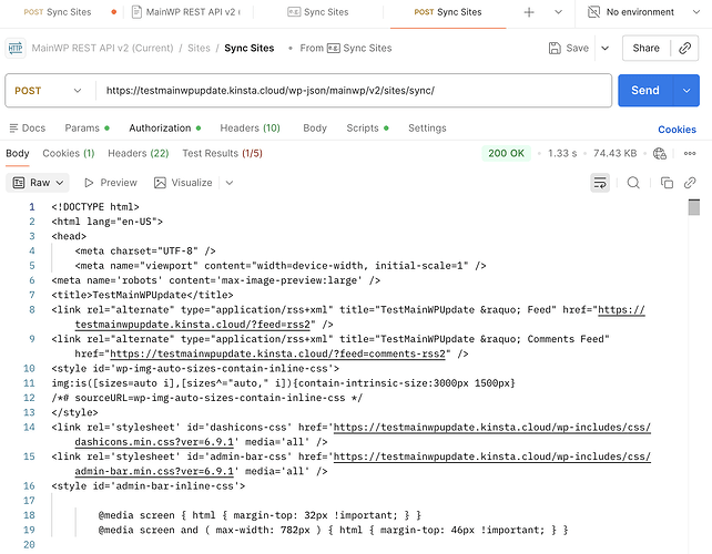 mainwp-rest-api-sync-sites-respponse