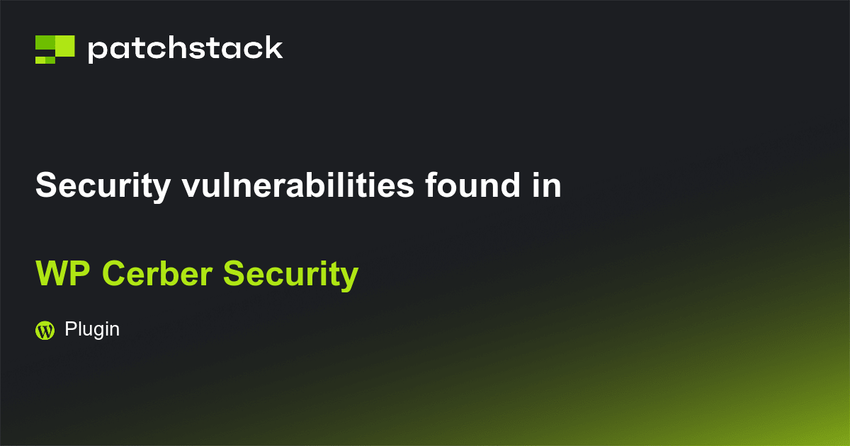 WP Cerber Security plugin reported bug fixed - WordPress Discussion ...